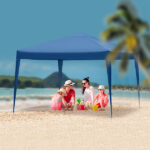 3 x 3m Two Doors & Two Windows Practical Waterproof Right-Angle Folding Tent Blue - Image 19