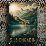 CIFbuy Vintage Swiss Engadin Mountain Metal Sign, Distressed Countryside Landscape Wall Art, Retro Scenery Poster, 8x12 Inch Home Decor TikTok, TikTok, ape Wall Art, Retro Scenery Poster Self-pickup Logiopics - Image 3