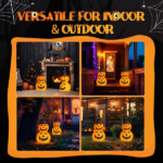 Replace 75595776 2pcs 3ft Halloween Collapsible Pumpkin Decorations 150 LED Lights - Image 3