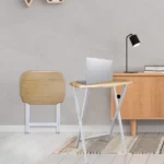 2pcs Tray Table Set - Natural/White - Image 5