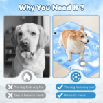 90*60 cm Dog Cooling Mat, 2026 New Summer Pet Mats, Portable Pet Cooling Pad for Travel, Washable Gel Coolings Mat for Dogs and Cats Indoor Outdoor, Reusable Chill Pad Suitable for All Pets - Image 5