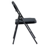 Same Code 33457557 4pcs Elegant Foldable Iron & PVC Chairs for Convention & Exhibition Black - Image 59