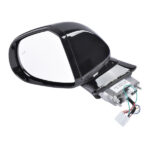 Left Driver Side Mirror Fit for Hyundai Santa Fe 1.6L 2.5L L4 GAS 2021-2023 4-Door Manual Folding Heated No Memory Paintable With Puddle Light No Auto-Dimming Power Adjust 87610-S2410 HY1320331 - Image 3