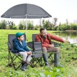 Outdoor camping chair with umbrella - Image 8