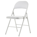 Same Code 71155989 6pcs Elegant Foldable Iron & PVC Chairs for Convention & Exhibition White - Image 2