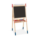 3-in-1 Kids Art Easel - Double-Sided Magnetic Board+Paper Roll, 26 Letter Magnets, Multicolor - Image 3