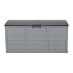 75gal 260L Outdoor Garden Plastic Storage Deck Box Chest Tools Cushions Toys Lockable Seat - Image 2