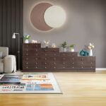 Modern Simple 7-Drawer Dresser Brown - Image 8