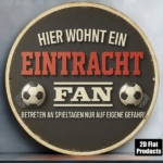 CIFbuy 1pc FC Logo German Football Emblem Vintage Soccer Fan Wall Art, 8-Inch Round Aluminum Metal Sign For Outdoor Bar Office Room Dec TikTok, TikTok, ch Self-pickup Logiopics