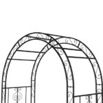 134*59*213cm Double Layer Iron Art Arc Top Iron Arch Black - Image 6