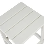 36*36*47cm Single Layer Square HDPE Side Table White - Image 15
