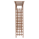 [Same Code 43529880]Beautiful And Practical Garden Arch Dark Brown