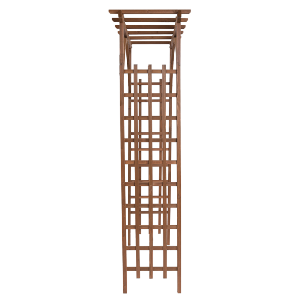 [Same Code 43529880]Beautiful And Practical Garden Arch Dark Brown