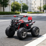 12V Red Kids Ride-On ATV, Music Headlights, for 37-60 Months Toddlers - Image 6