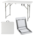 Replace 87607347 4ft Foldable Lift Patio Plastic Table White - Image 34