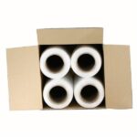 18" x 1000' 80 Gauge 4 Rolls Pallet Wrap Stretch Film Hand Shrink Wrap - Image 3