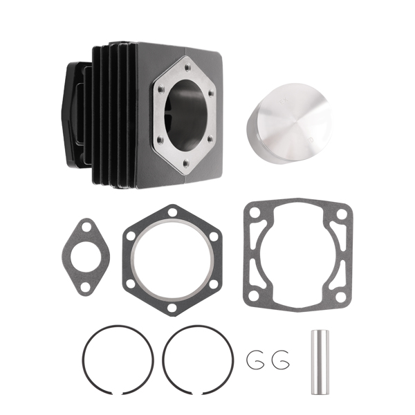 Cylinder Piston Top End Rebuild Kit for EZGO Golf Cart 2 Cycle Engine 1976-1988