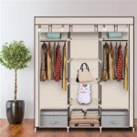 71" Portable Closet Wardrobe Clothes Rack Storage Organizer with Shelf Black - Image 28