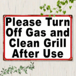 CIFbuy Vintage Metal Iron Sign 8x12 Inch Waterproof Retro Decor Plaque For Gas Grill Kitchen Restaurant 2D Flat Warning Wall Art TikTok, TikTok, t Self-pickup Logiopics - Image 8