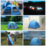 3-4 Person Automatic Family Tent Instant Pop Up Waterproof for Camping Hiking Travel Outdoor Activities - Image 17
