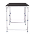 6ft Aluminum Alloy Folding Table black - Image 5