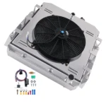 3 Row Aluminum Radiator fit for GMC Pickup Truck 1955-1959 5559 CU5559 w/ Shroud Fan - Image 6