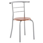 Same Code 35204938 Brown Wood Grain PVC Breakfast Table (One Table and Two Chairs) - Image 4