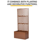 Metal Garden Bed with Trellis, 70 Inch Height Metal Planter Box with Trellis, Garden Box for Climbing Plants Vegetable, Metal Garden Bed with Drainage Holes - Image 11
