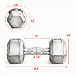 2 X 15lbs Hex Dumbbell Set for Home Gym Workout Rubber Weights with Non-Slip Handles Anti-Roll Fitness Exercise Dumbbells for Women And Men Black - Image 2