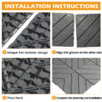 Plastic Interlocking Deck Tiles, 27 Pack, 11.8"x11.8" Waterproof Flooring Tiles for Indoor and Outdoor, Patio Floor Decking Tiles for Porch Poolside Balcony Backyard, Dark Grey - Image 12
