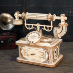 Creative Retro Telephone 3D Wooden Puzzle for Adults Tabletop Model Kits Decoration and Gift for Christmas Birthday - Image 6