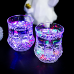 2 Packs Flash Light Up Cups Liquid Activated Multicolor LED Glasses Fun Light Up Drinking Shot Glasses,Glowing Wine Glasses Led Flashing Cups,Favors Adults Shot Cups for Party,Bar,Disco - Image 4