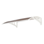 Same Code 28466374 HT-100 x 80 Household Application Door & Window Rain Cover Eaves Brown Board & White Holder - Image 7