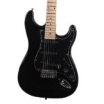 ST Stylish Electric Guitar with Black Pickguard Black - Image 7
