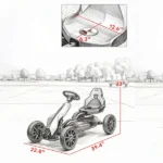 Red Kids Pedal Go Kart – Adjustable Seat, Swing Axle Design, Foot-Powered Ride-On for Outdoor Play - Image 3