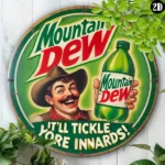 CIFbuy Vintage Mountain Dew Metal Sign Home Kitchen Decor Xmas Halloween Gift Wall Art 8x8 Inches (TikTok, temu pick-up service) - Image 5