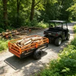 1500 lbs Heavy Duty ATV Dump Trailer, 15 Cu. Ft. Tow Behind Garden Cart with Removable Sides & 2 Tires - Image 6