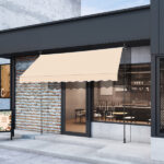118.1"D x 47.2"W x(78.7 -118.1)"H Retractable Awning Khaki - Image 2