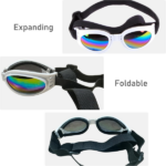 3PCS Pet Dog Goggles Protection Doggles Sunglasses for Small Medium Breeds White (US Logistics only For USPS.TK/TMEU only For self-pickup) - Image 3