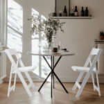 Replacement 15868578 4 Pack Folding Chairs, Resin Chairs with Padded Seat, Comfortable Event Chairs Indoor Outdoor for Home Event Party Picnic School Wedding, White - Image 2