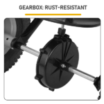 Tow Behind Broadcast Spreader, 110LBS Capacity, Tow/Push Garden Spreader with 10 Adjustable Setting, Lawn Spreaders for Seed, Fertilizer, Salt, Ice Melt - Image 5