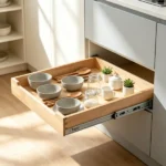 20" x 21" Pull Out Cabinet Organizer, Soft Close Slide Out Shelf for Kitchen & Bathroom Pantry - Image 5