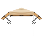 Kitchen Island & Kitchen Cart, Mobile Kitchen Island, Rubber Wood Top, Big & Adjustable Shelf Inside Cabinet for Different Utensils, Luxury Design Fits Party at Different Site. - Image 22
