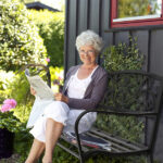 50" Iron Outdoor Courtyard Decoration Park Leisure Bench - Image 12