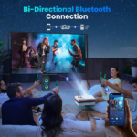 FUDONI Smart Projector with WiFi and Bluetooth, Native 1080P 4K Decoding for Home Cinema, Outdoor Movie Projector with Apps, Built-in Netflix/YouTube/Prime Video (Banned by Amazon) - Image 9
