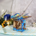 MUSIC PARK 3d Wooden Puzzle Hand Colorful Butterfly Music Box You Are My Sunshine Handmade Assembly Model Kit Holidays Brthdays Christmas Gifts - Image 5