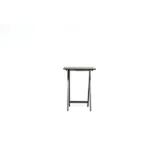 Modern Solid Wood Folding Tray Tables, Set of 2, Black (Shipment from Walmart) - Image 2