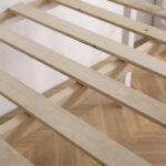 Elevated Cross Bracing Straight Ladder Twin Pine Wooden Bed White - Image 15