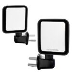 Manual Mirrors Black Left Right Side Pair For 2007-2017 Jeep Wrangler - Image 5