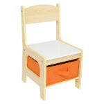 Children's Wooden Table And Chair Set With Two Storage Bags (One Table And Two Chairs) - Image 17